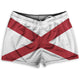 Alabama Carolina US State Flag Shorty Short Gym Shorts 2.5" Inseam Made In USA by Shorty Shorts