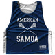 American Samoa Country Nations Crossed Sticks Reversible Lacrosse Pinnie Made In USA by Tribe Lacrosse