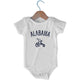 Alabama Tricycle Infant One-piece in White by Mile End Sportswear