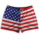 American Flag Shorty Short Gym Shorts 2.5"Inseam By Ultras Sportswear