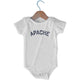 Apache City Infant One-piece in White by Mile End Sportswear