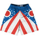 Ohio State Flag 9" Inseam Lacrosse Shorts by Tribe Lacrosse