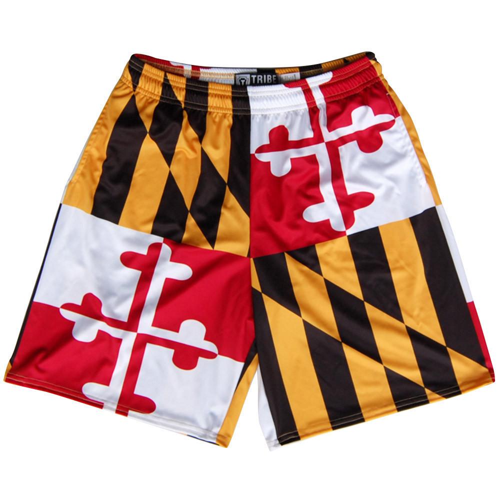 Maryland Flag Quads Lacrosse Shorts by Tribe Lacrosse